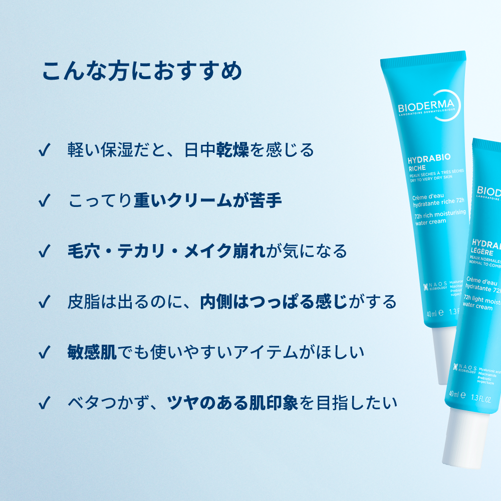 ビオデルマ イドラビオ ウォータークリーム <保湿クリーム・化粧下地>