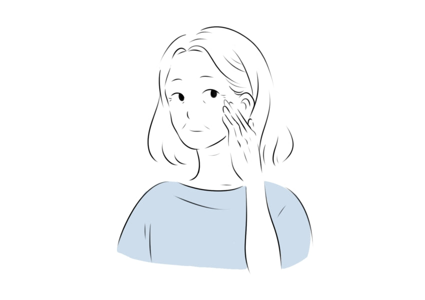 老人性乾皮症①：加齢に伴う皮膚の乾燥